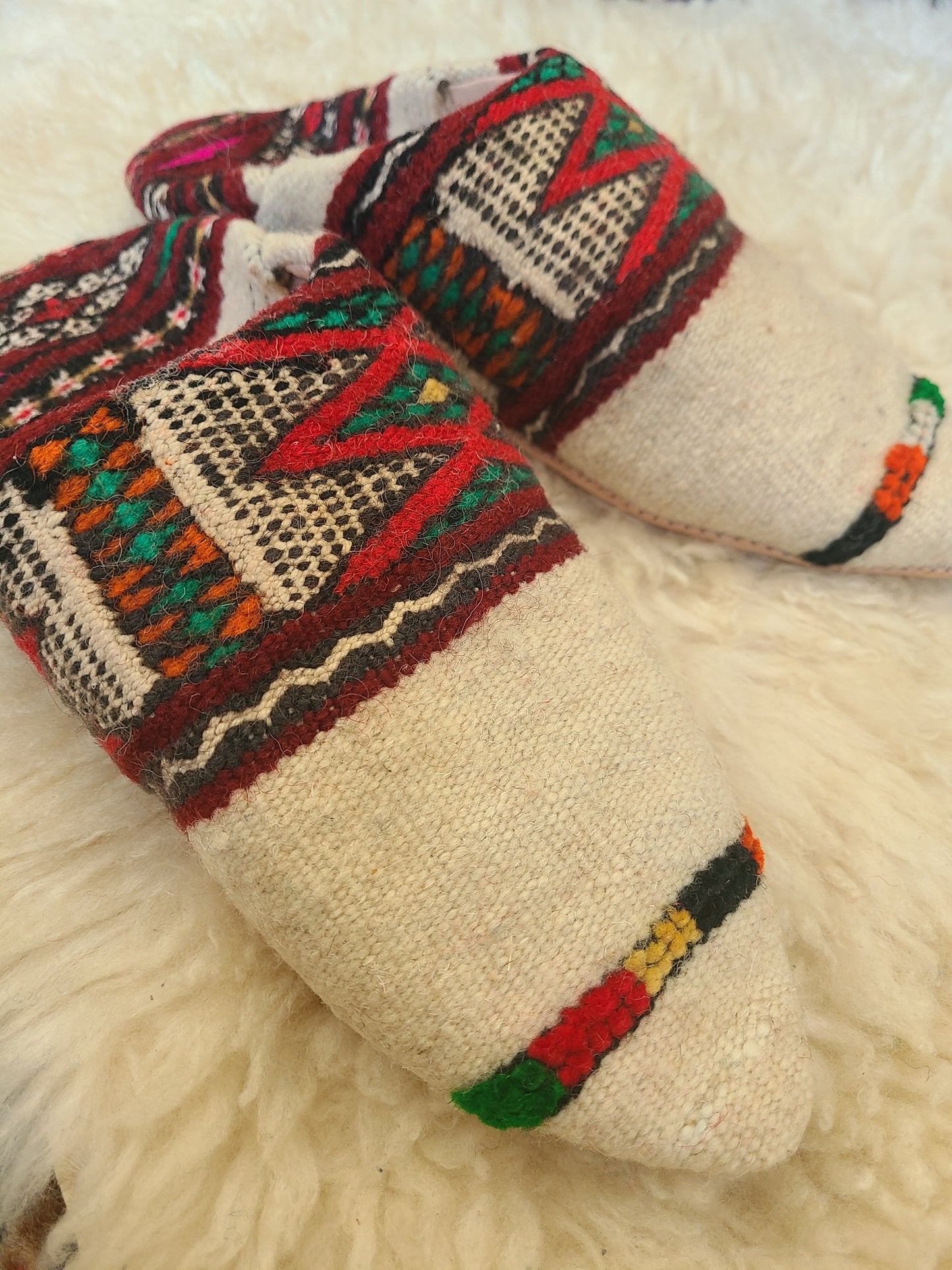 Upcycled Moroccan Kilim Slippers L [NEW]