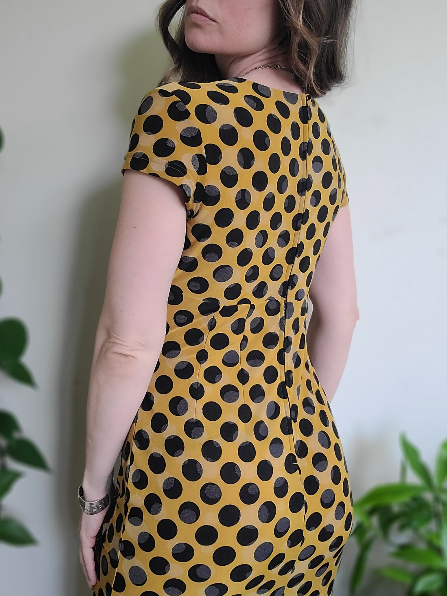 The Ink Blot Retro Pencil Dress by Tatyana L