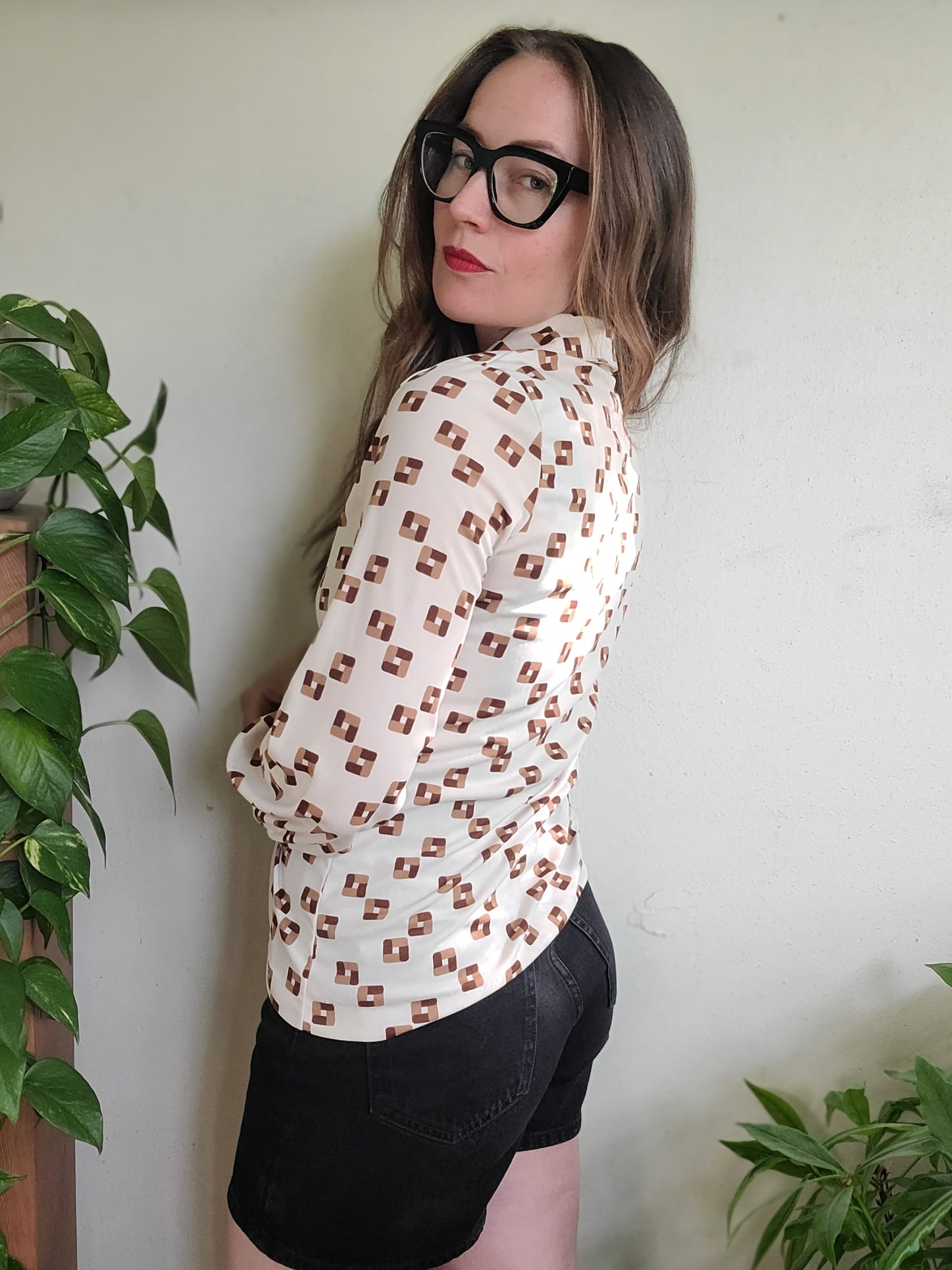 The Paris Star Vintage 1970s Long Sleeve Blouse XS/S