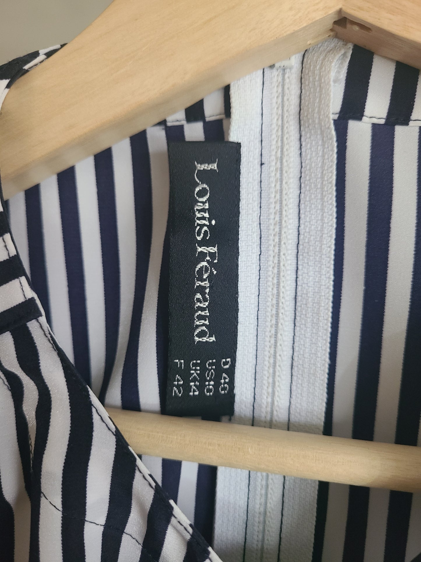 The Lady Mary Vintage Ascot Tie Stripe Blouse by Louis Feraud L