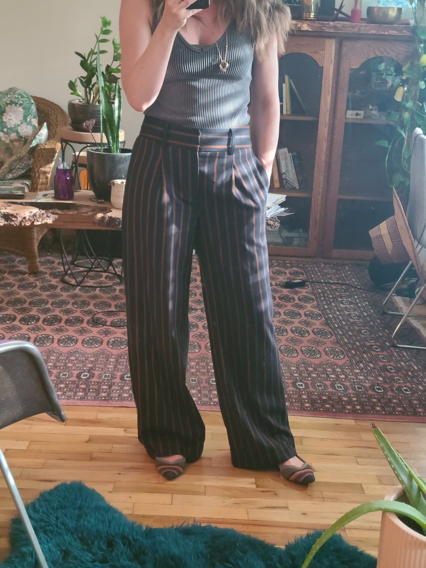 The Oscar Wide Leg Trousers M