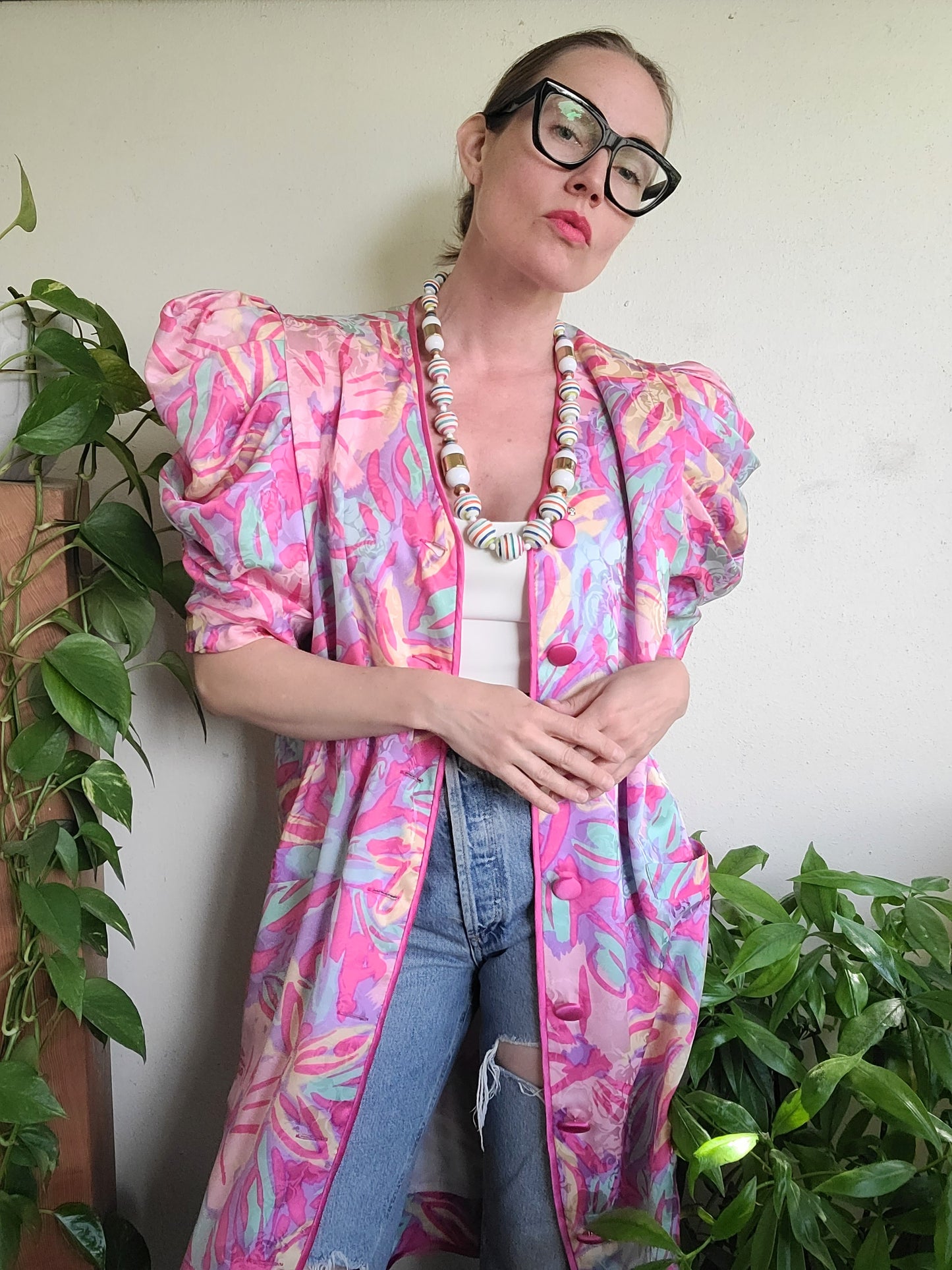The Flora Kung II New York Vintage 1980s Silk Dress L