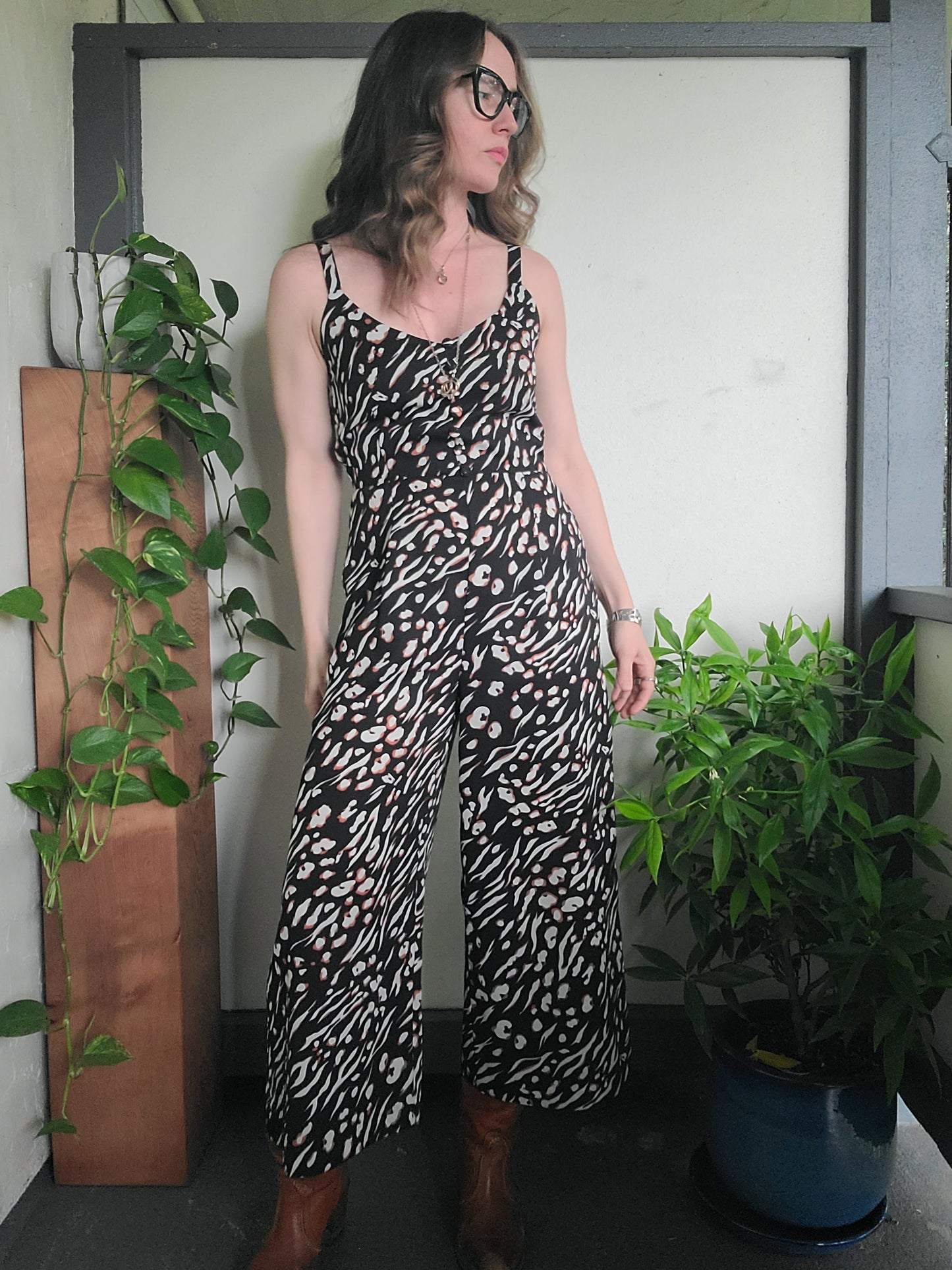 The Preloved Reverse Cheetah Jumpsuit by Heartloom S
