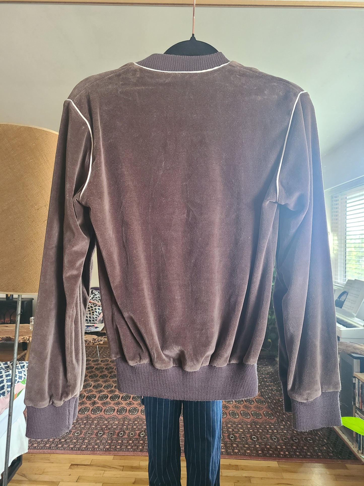 The Christian Dior Monsieur Vintage Velour Long Sleeve Pullover S