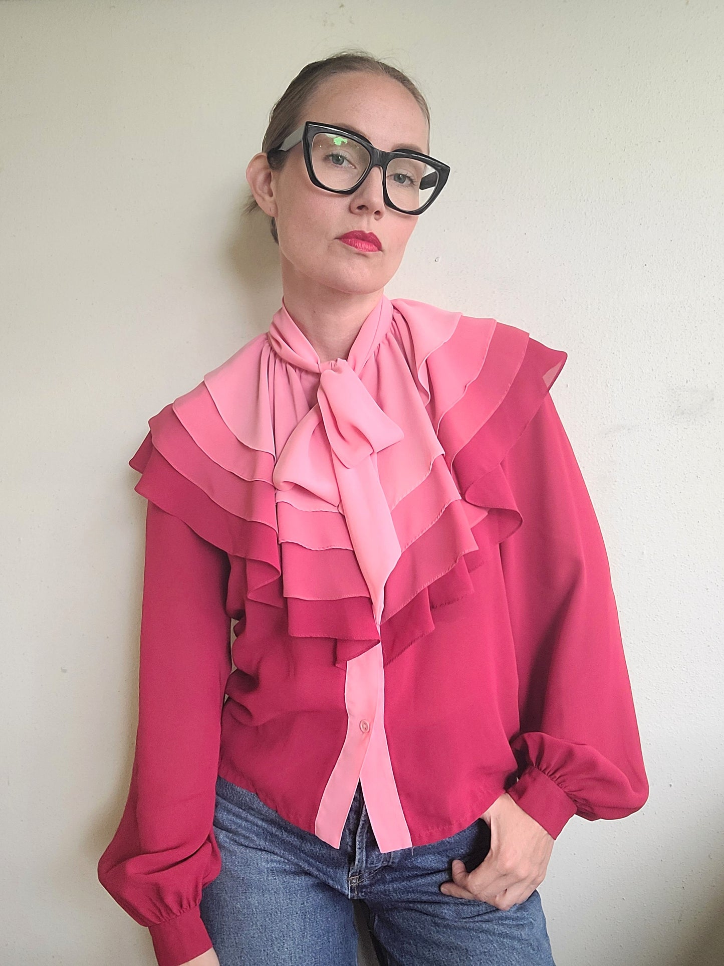 The Sweetheart Vintage Layered Blouse by Wayne Clarke S/M