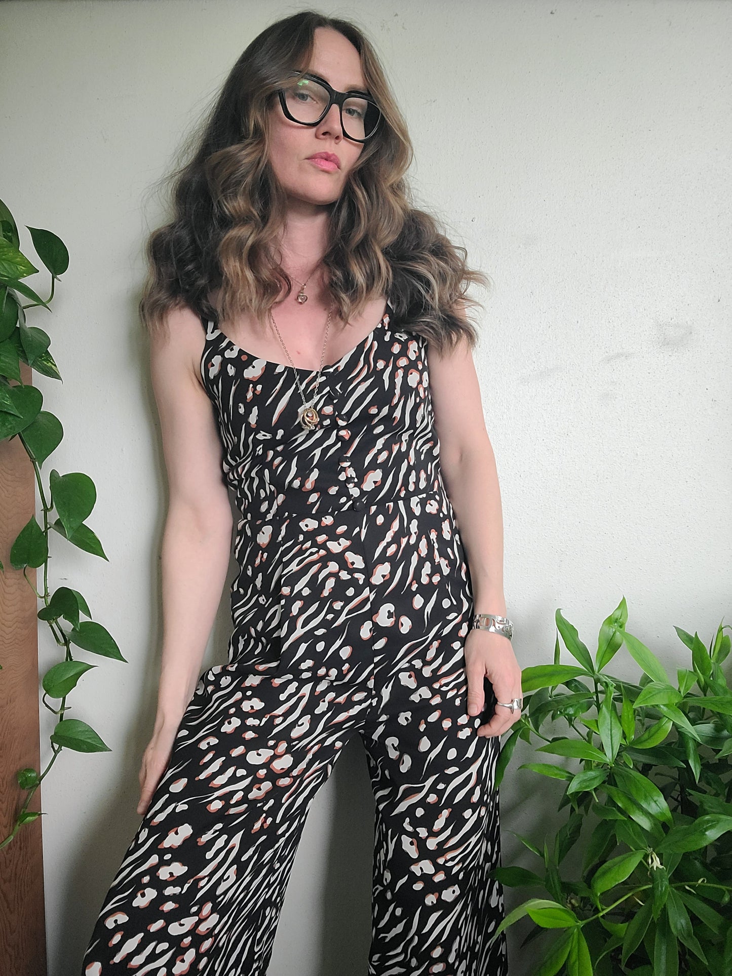 The Preloved Reverse Cheetah Jumpsuit by Heartloom S