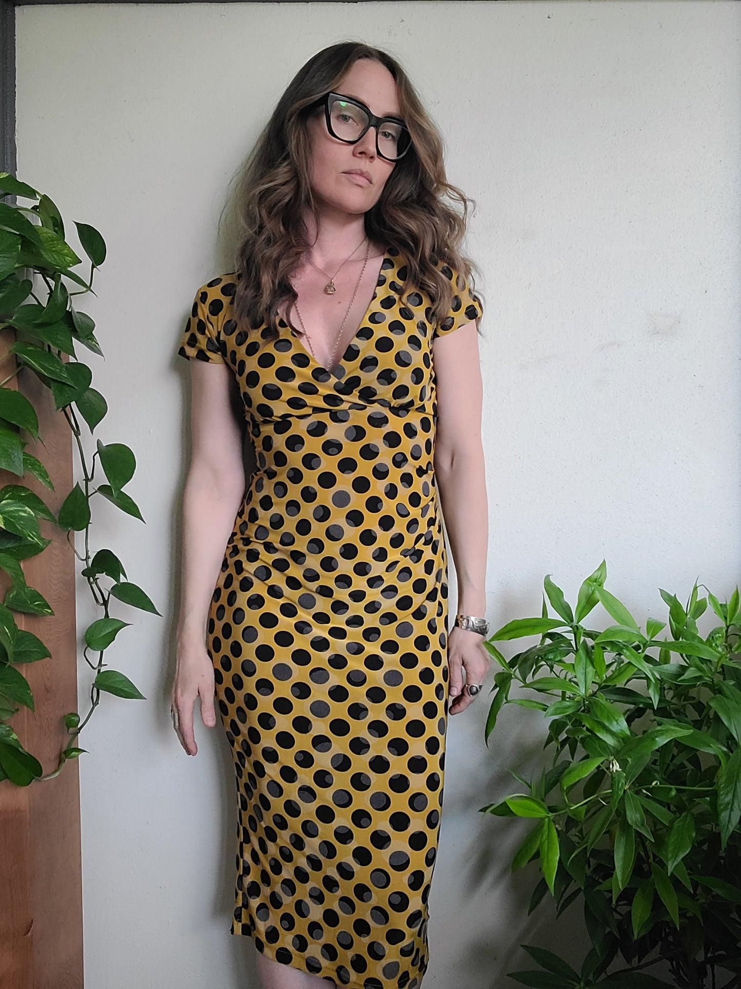 The Ink Blot Retro Pencil Dress by Tatyana L
