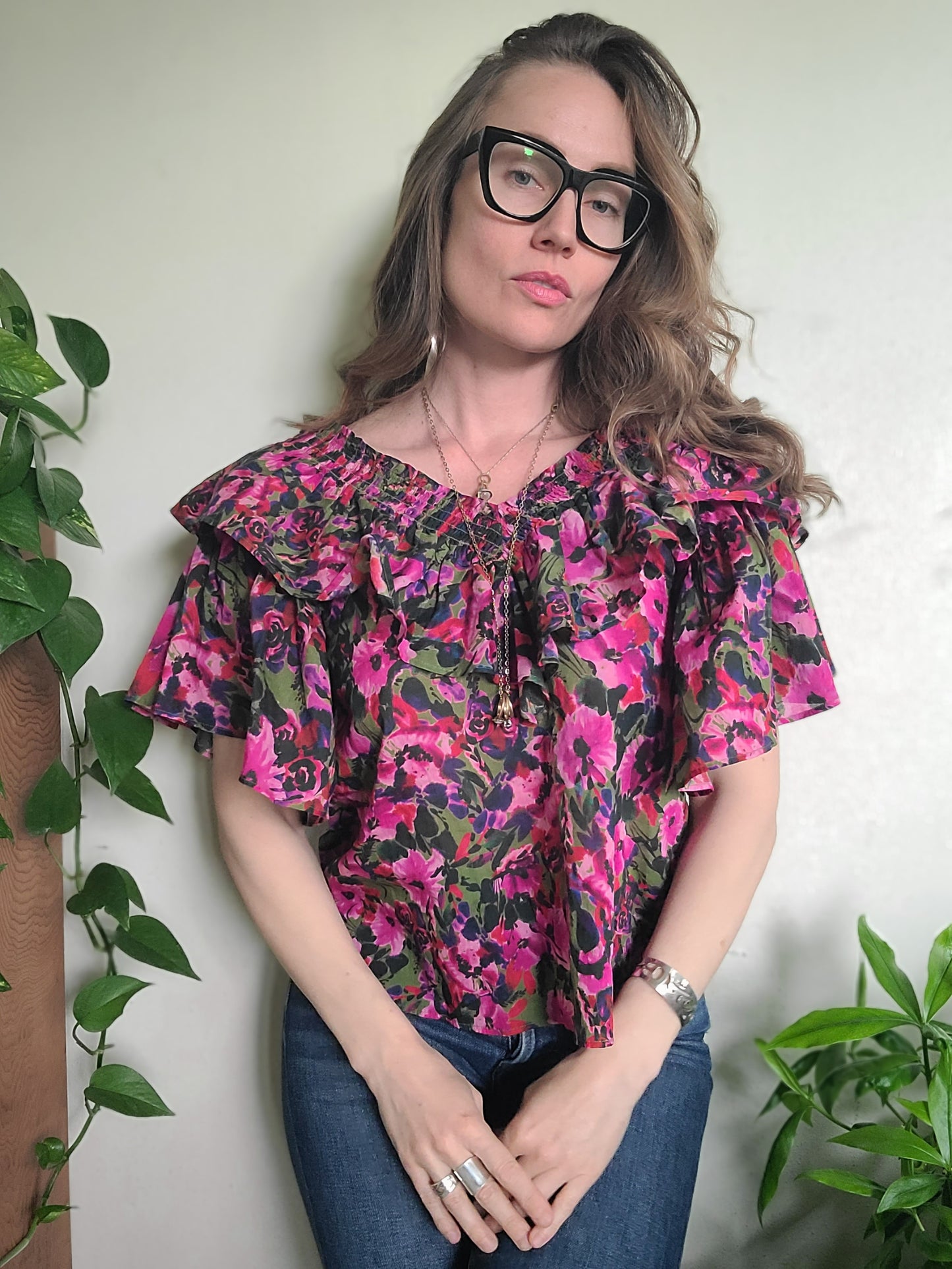 The Felix Ruffle Top by Something Navy NWT S
