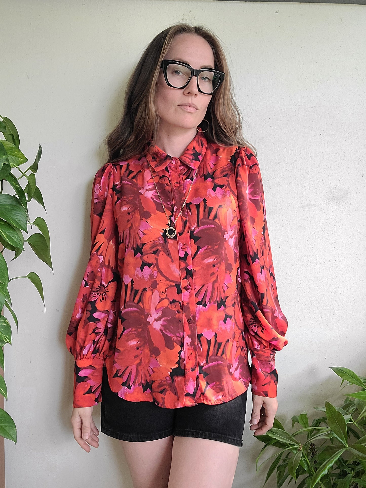 The Fiona Preloved Floral Blouse M