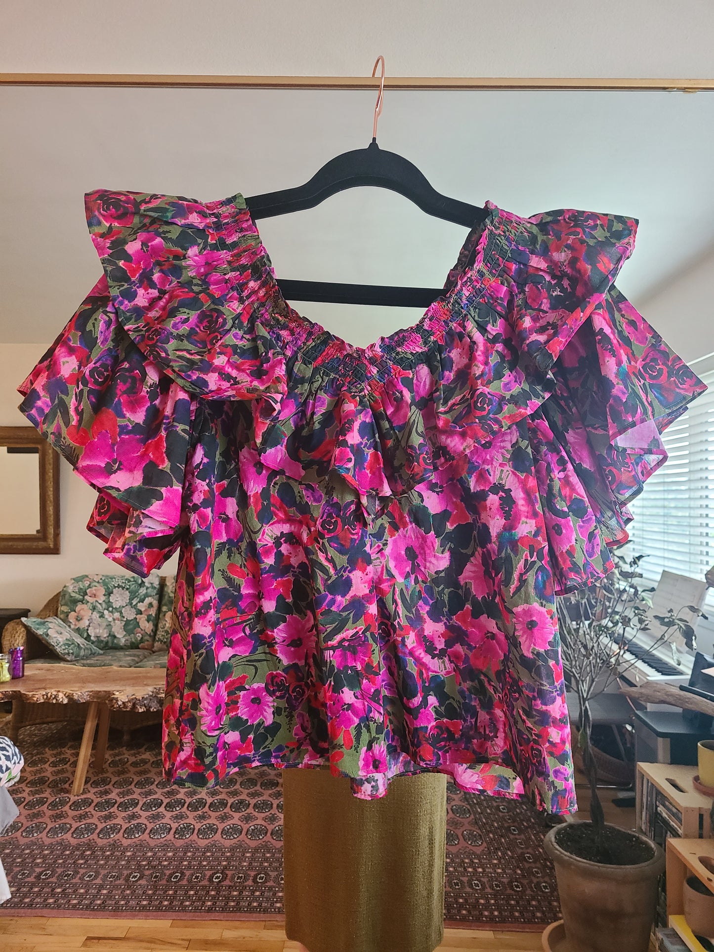 The Felix Ruffle Top by Something Navy NWT S