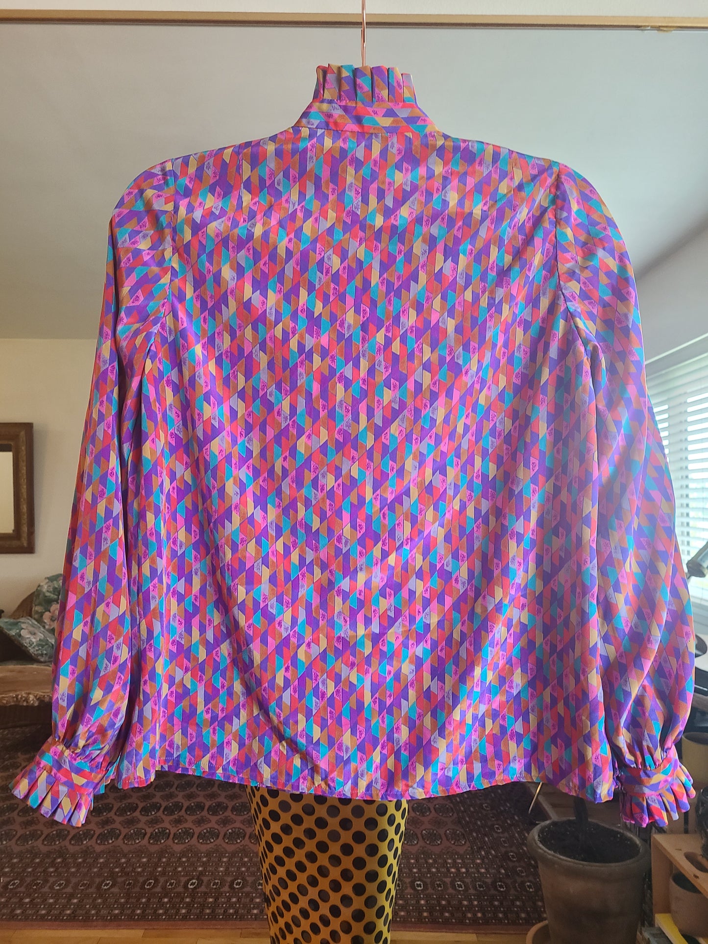 The Rainbow 1960s Vintage Blouse by Abe Schrader XS Petite