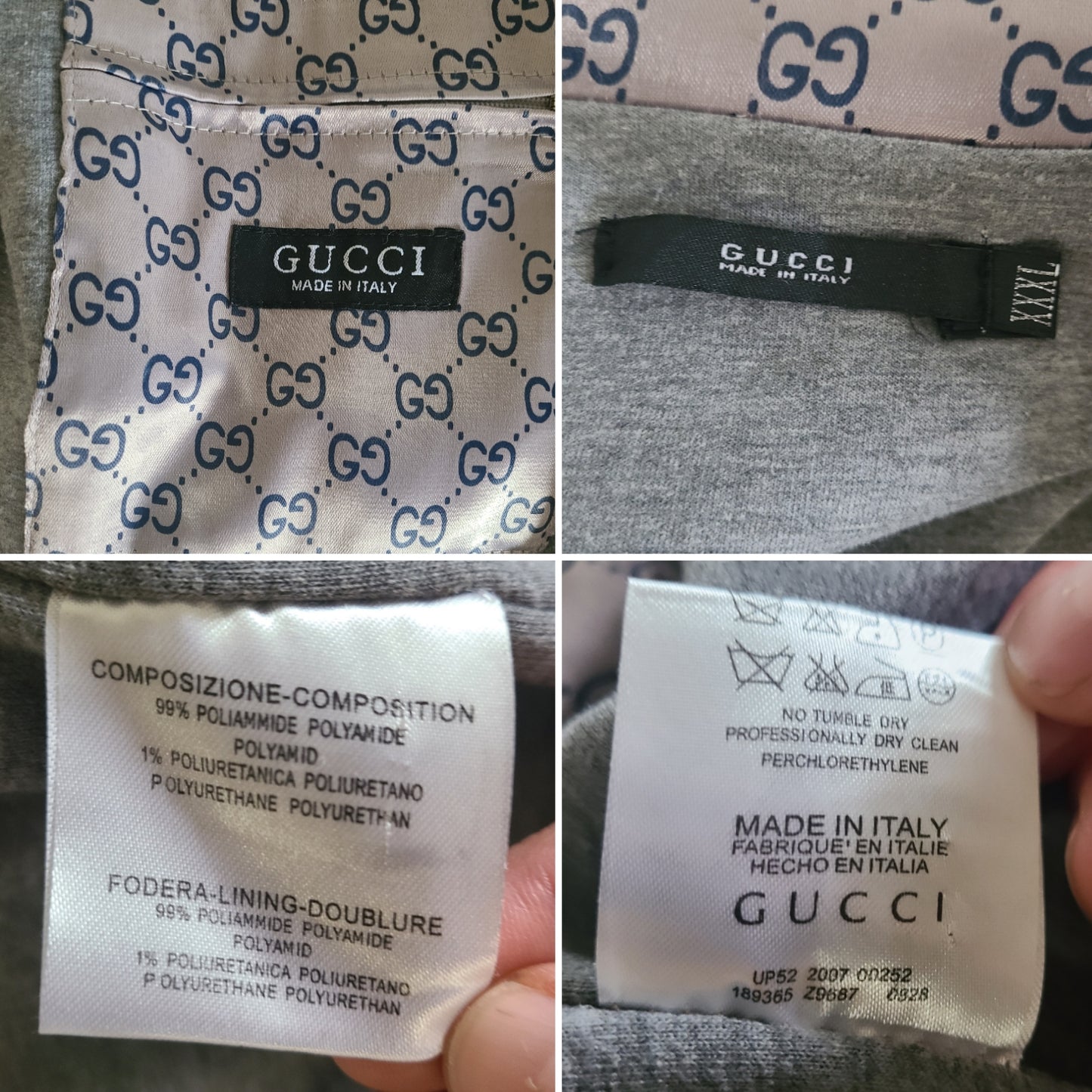 2007 Gucci Monogram Windbreaker Mens XXXL