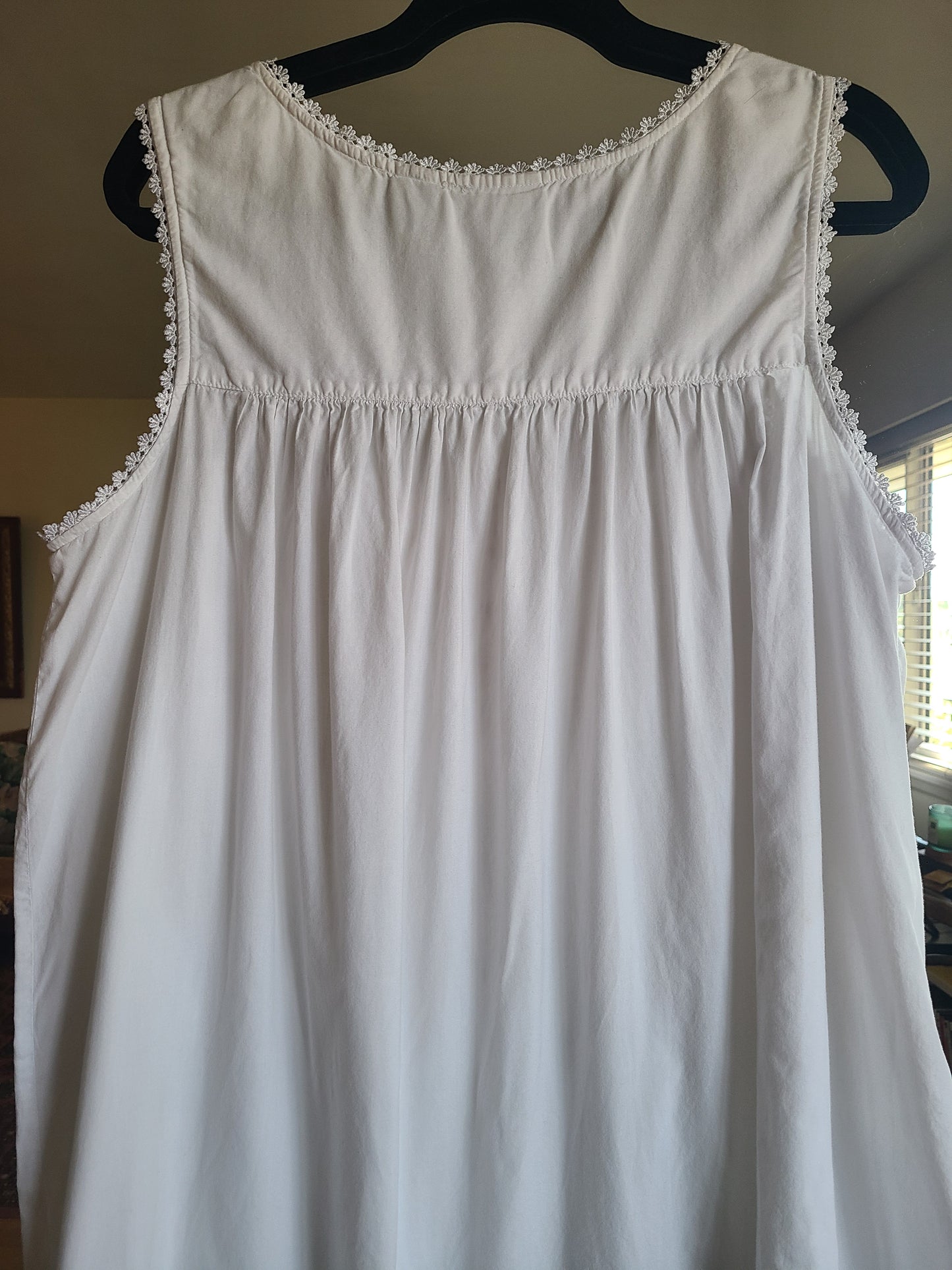 The Felicity White Cotton Nightgown Dress XL
