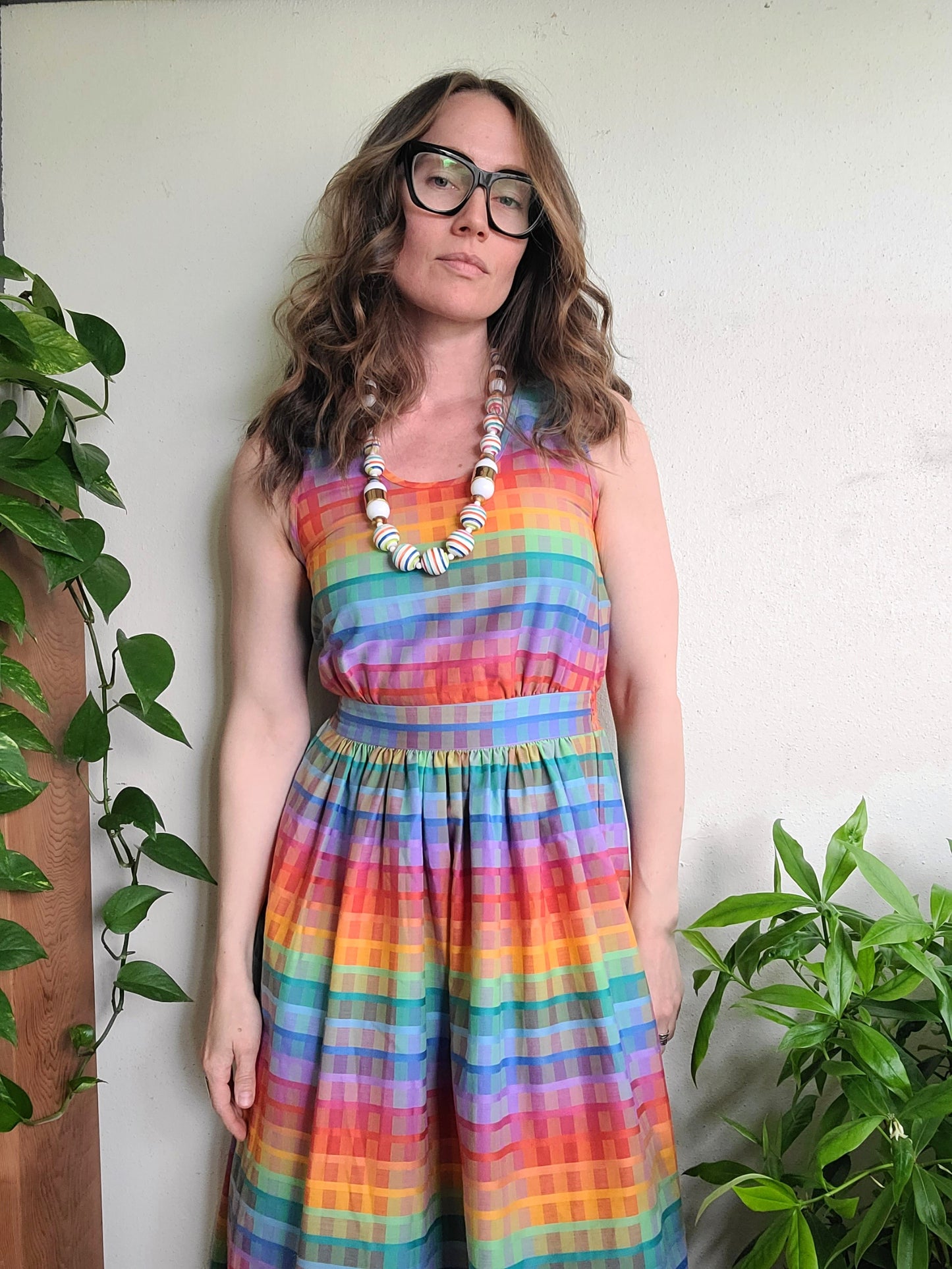 The Marly Rainbow Vintage Dress S