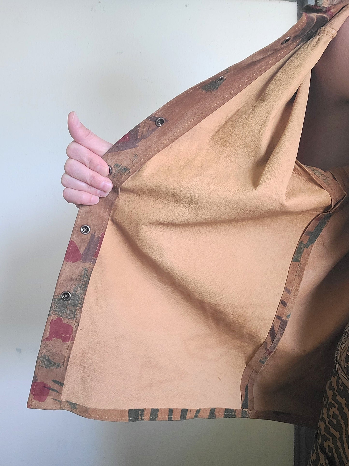 The Southwestern VTG 80s Handmade Suede Shirt Jacket S/M
