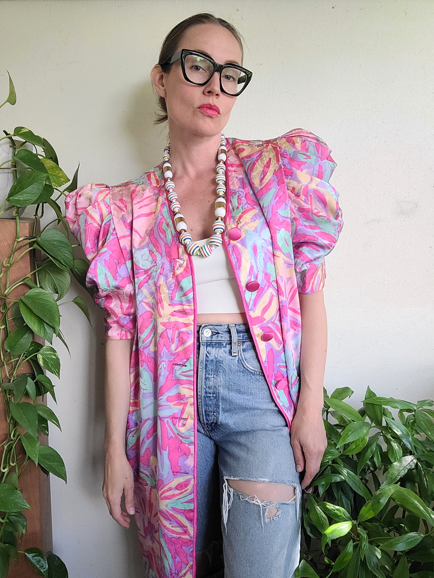 The Flora Kung II New York Vintage 1980s Silk Dress L