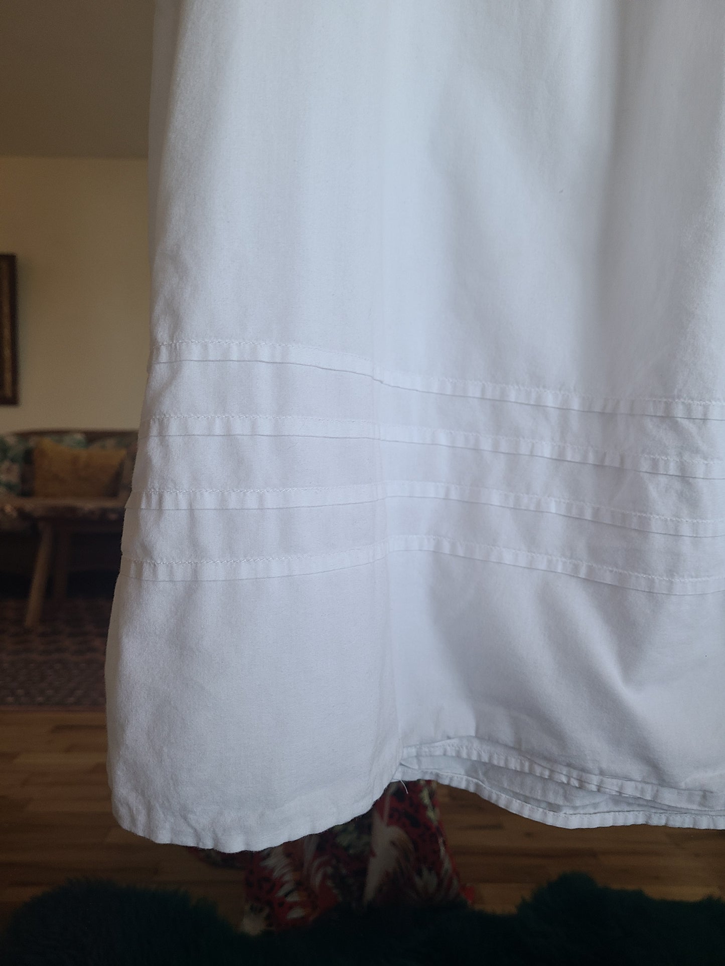 The Felicity White Cotton Nightgown Dress XL