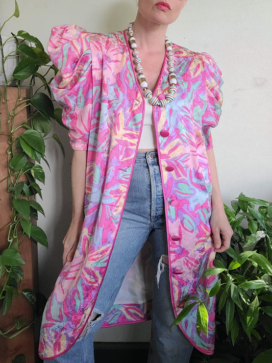 The Flora Kung II New York Vintage 1980s Silk Dress L