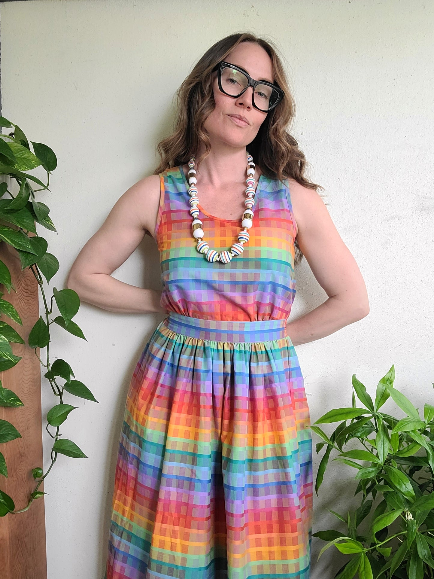 The Marly Rainbow Vintage Dress S