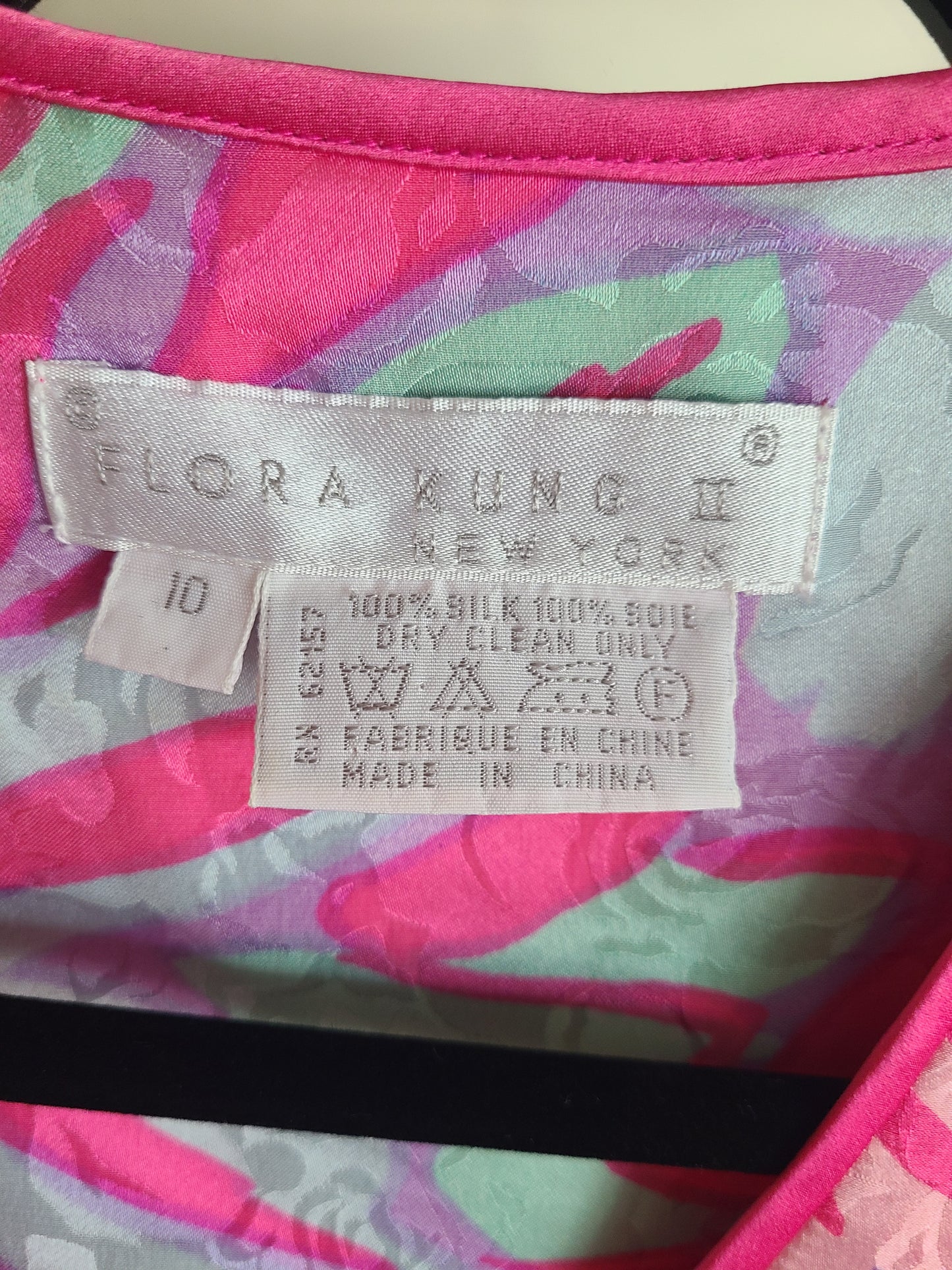 The Flora Kung II New York Vintage 1980s Silk Dress L
