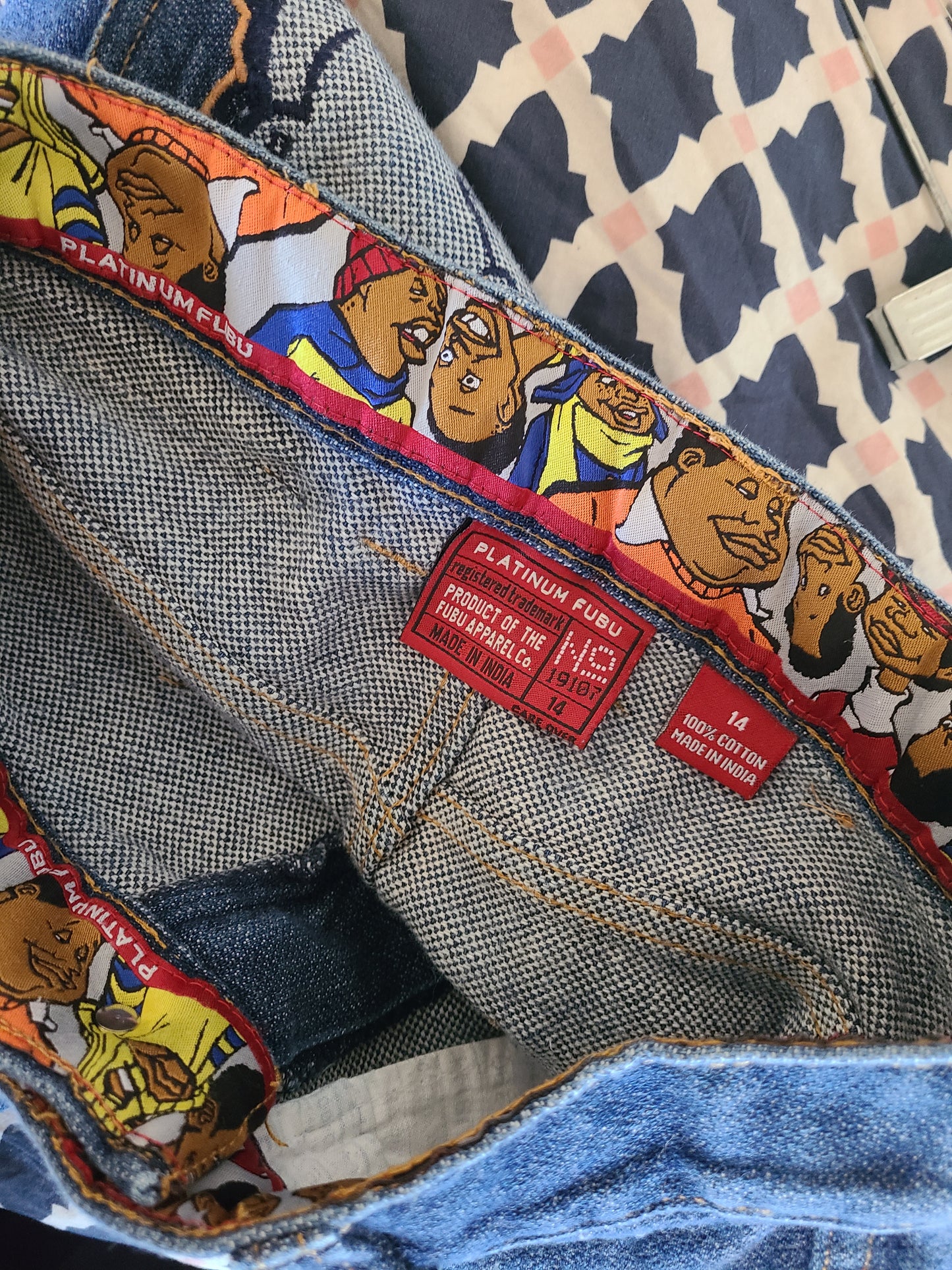 Vintage 90s FUBU Special Edition Fat Albert Jeans 26 x 27