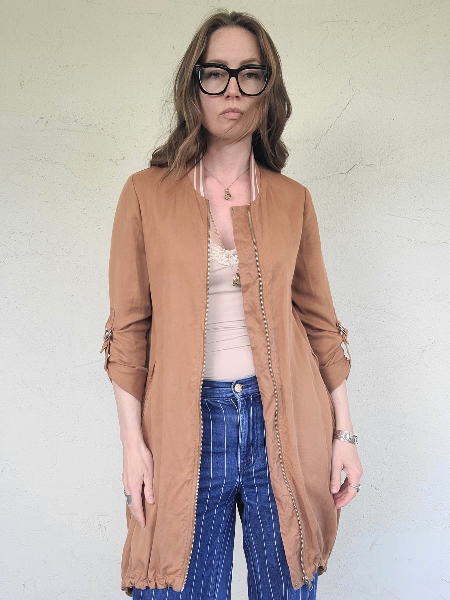 Soia & Kyo Athleisure Zip with Tuxedo Tails XS