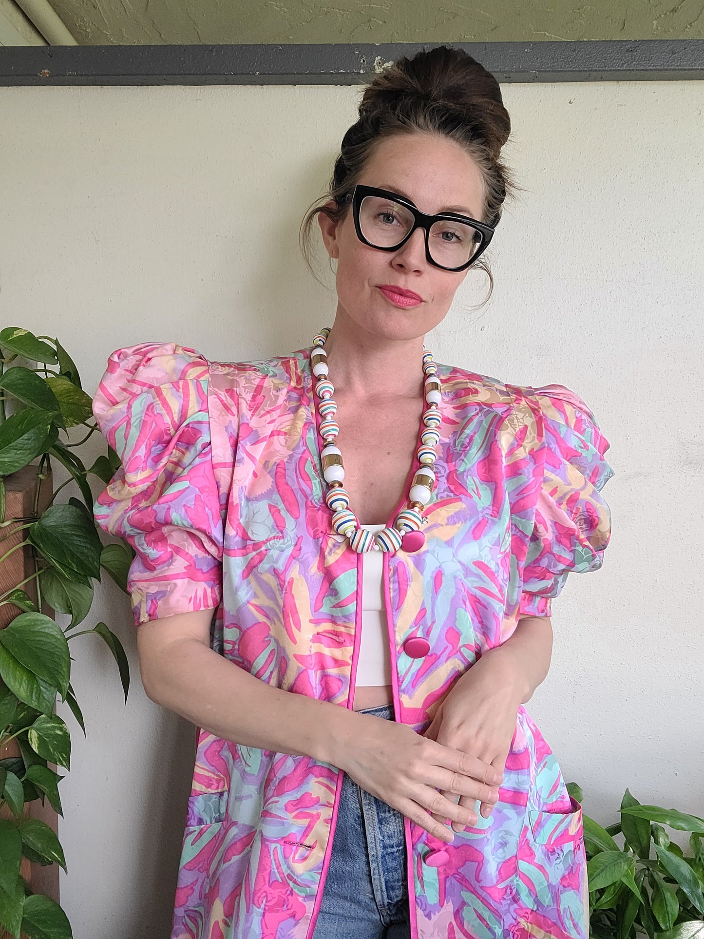 The Flora Kung II New York Vintage 1980s Silk Dress L