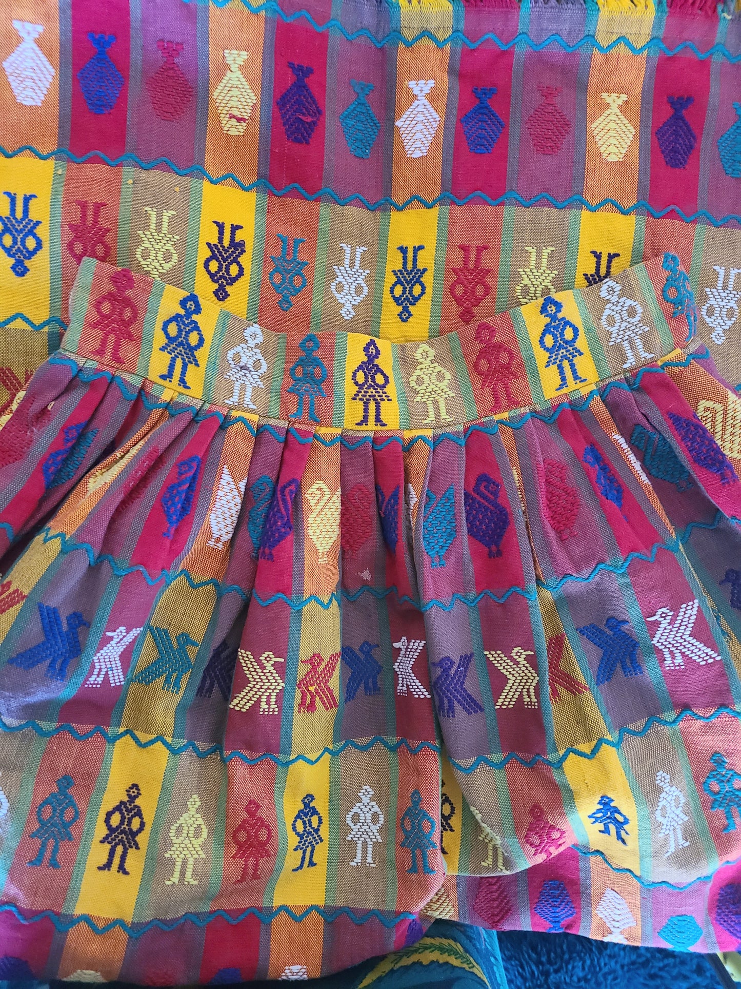 The Nia 1970s Handwoven Bohemian Vintage Maxi Skirt 28