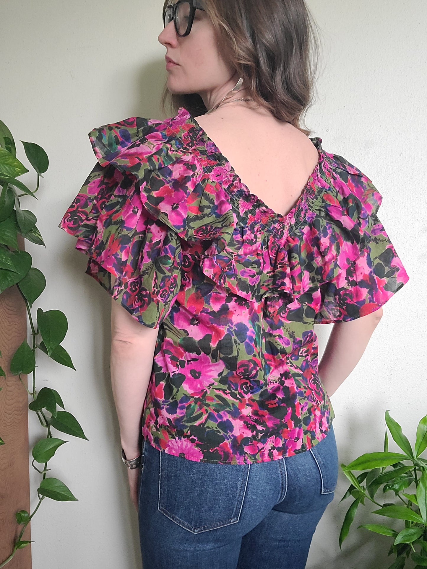 The Felix Ruffle Top by Something Navy NWT S