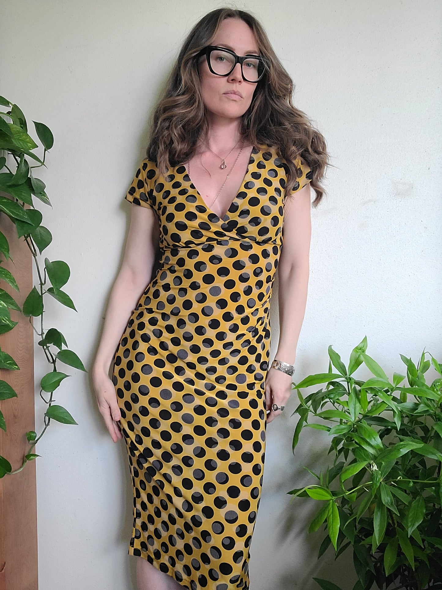 The Ink Blot Retro Pencil Dress by Tatyana L