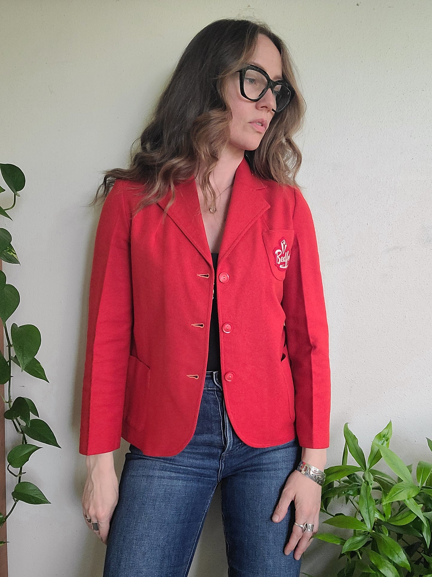 The Melton 1950s Vintage Bedford Boarding School Blazer XS-S