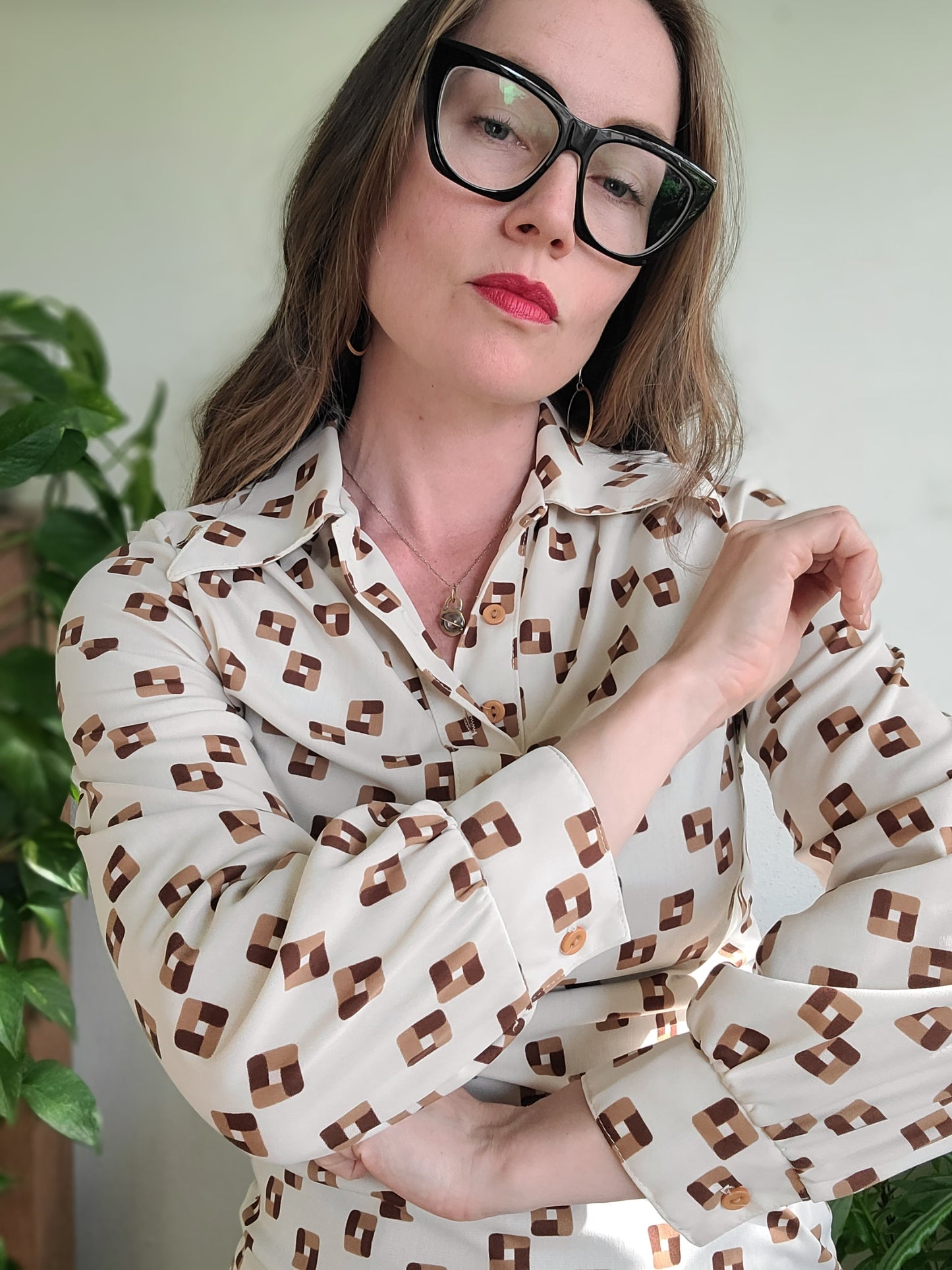 The Paris Star Vintage 1970s Long Sleeve Blouse XS/S