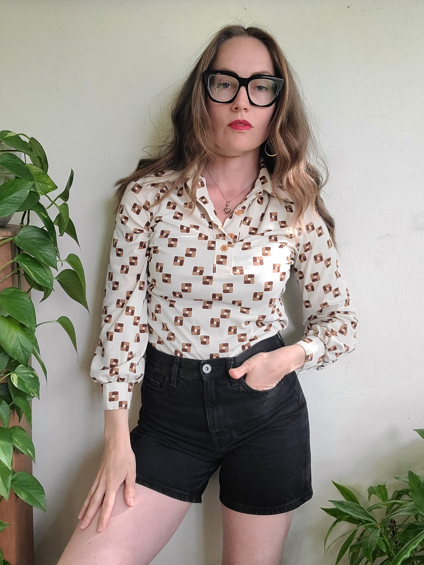 The Paris Star Vintage 1970s Long Sleeve Blouse XS/S