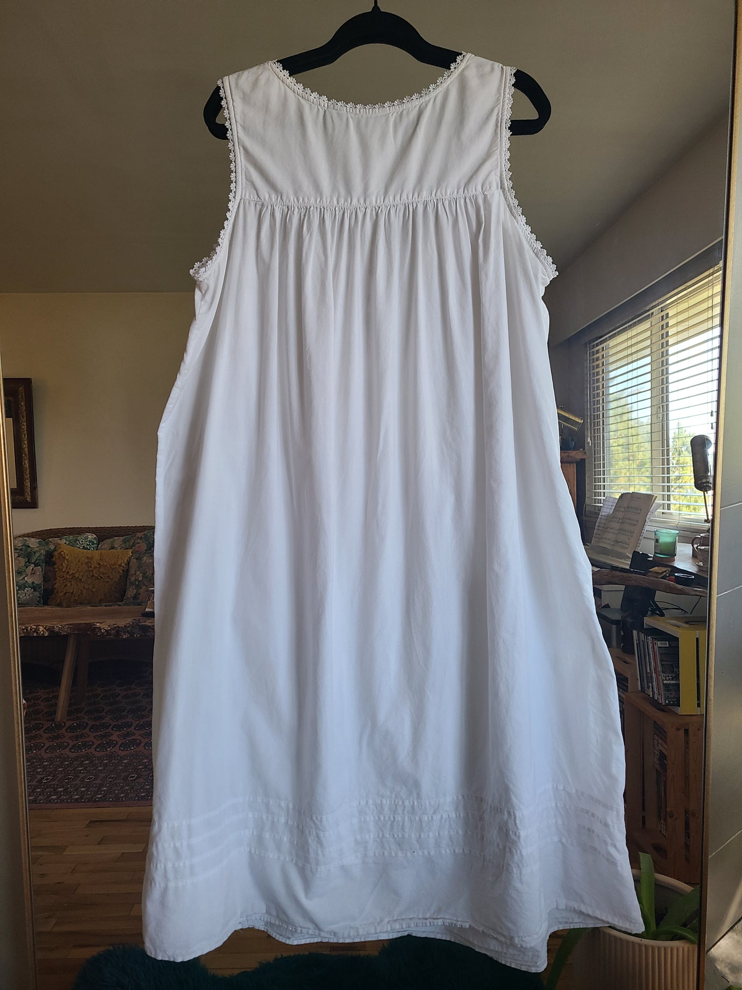 The Felicity White Cotton Nightgown Dress XL