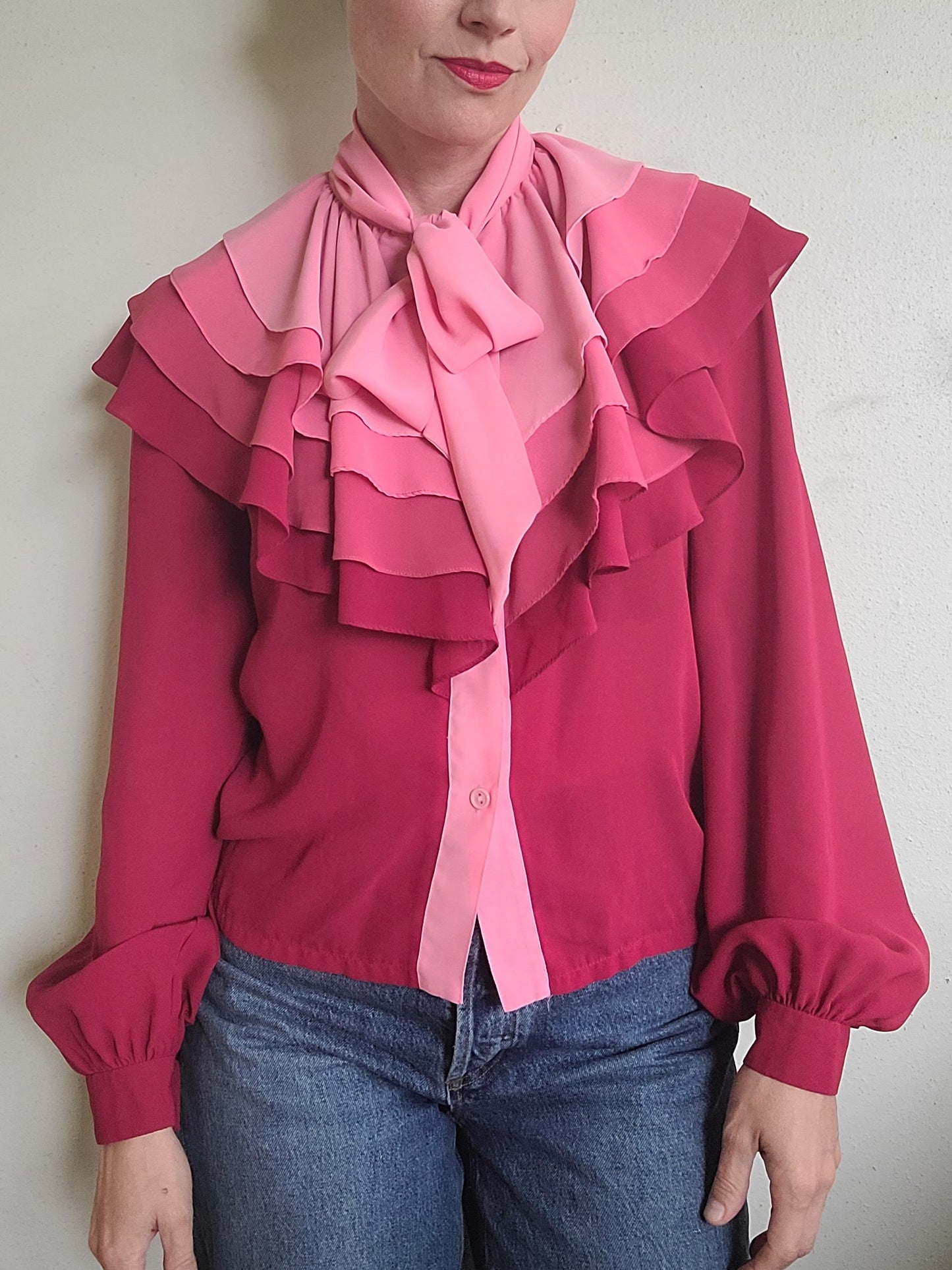 The Sweetheart Vintage Layered Blouse by Wayne Clarke S/M