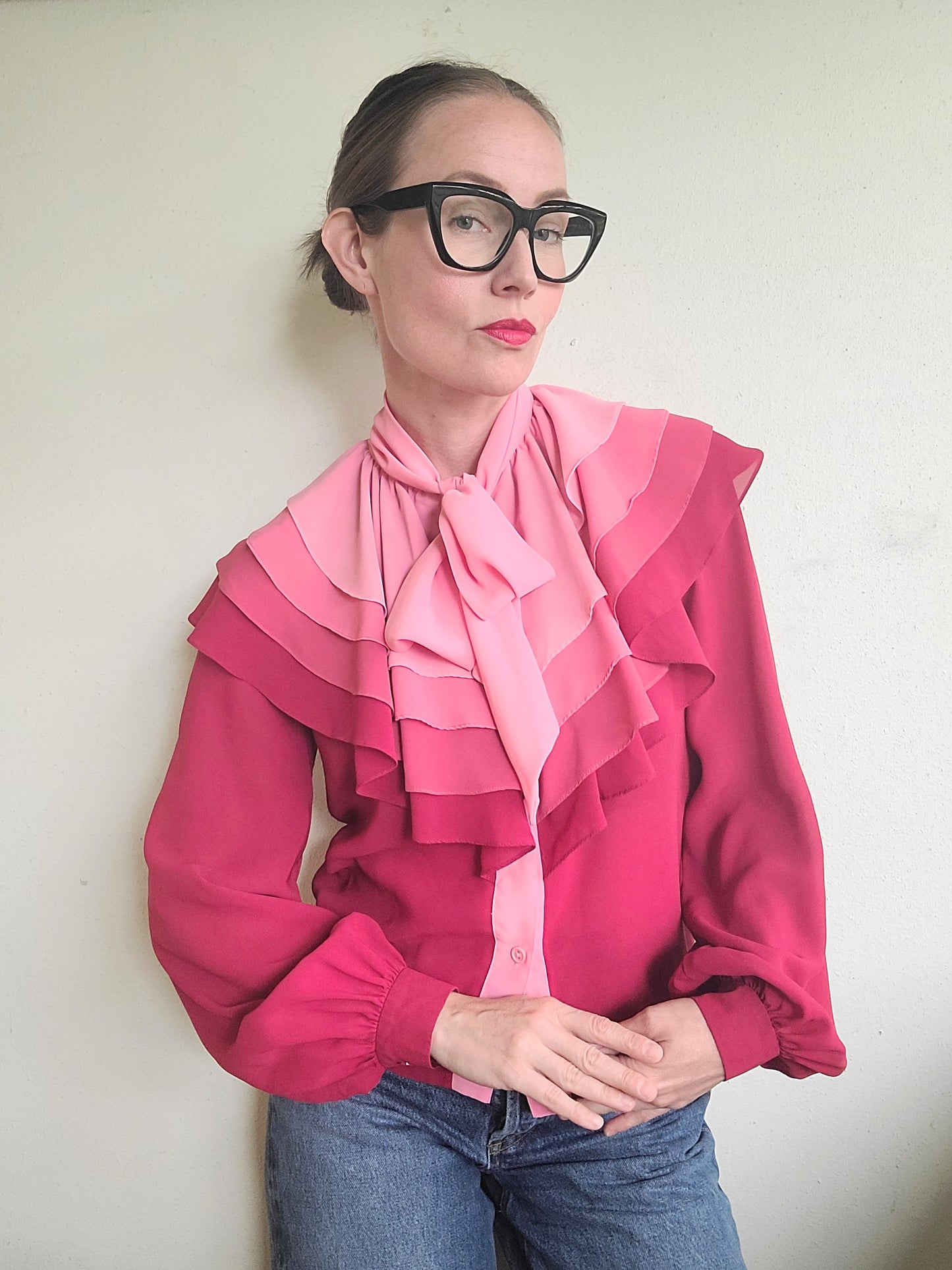 The Sweetheart Vintage Layered Blouse by Wayne Clarke S/M