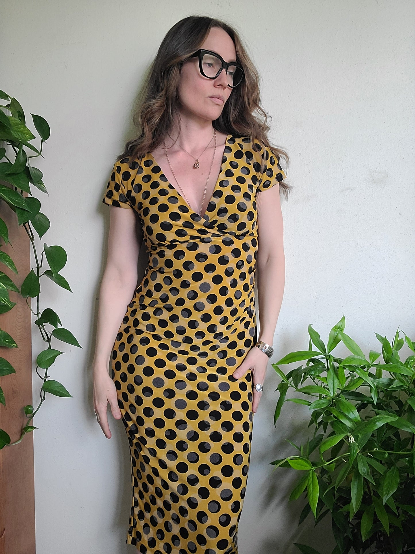 The Ink Blot Retro Pencil Dress by Tatyana L