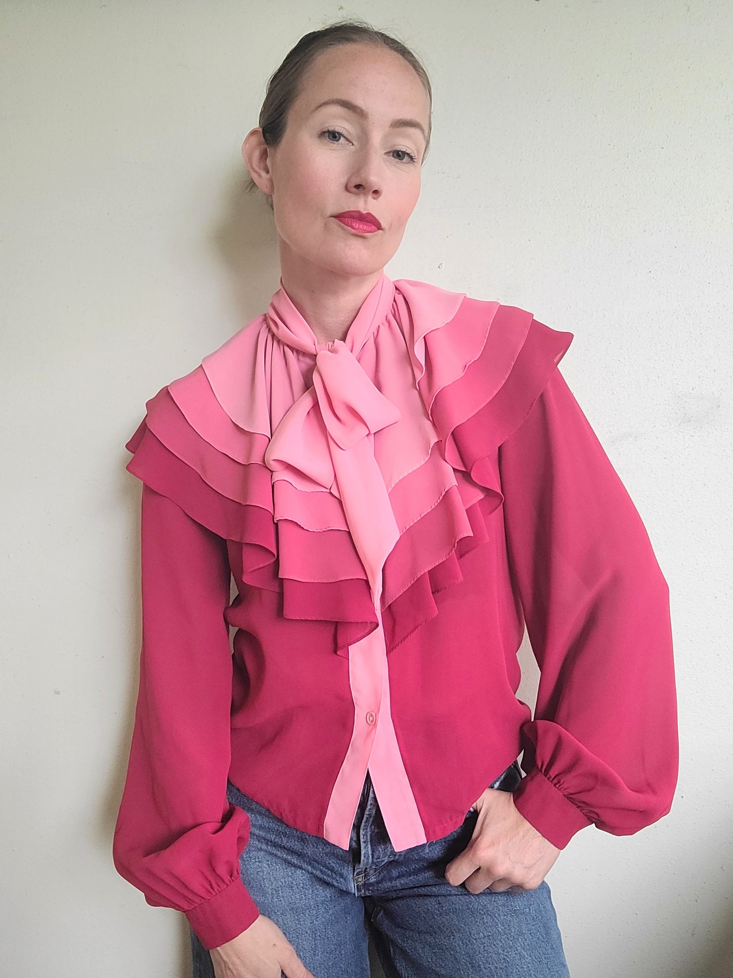 The Sweetheart Vintage Layered Blouse by Wayne Clarke S/M