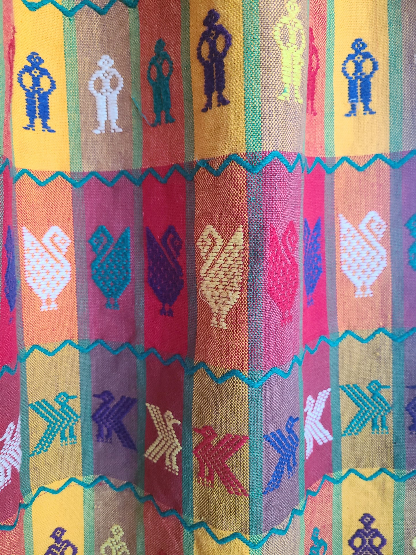 The Nia 1970s Handwoven Bohemian Vintage Maxi Skirt 28