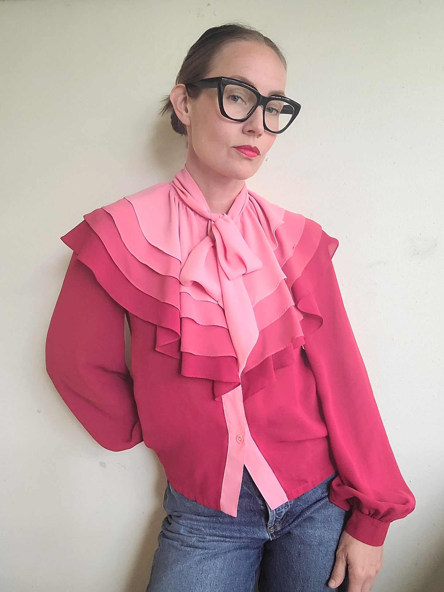 The Sweetheart Vintage Layered Blouse by Wayne Clarke S/M