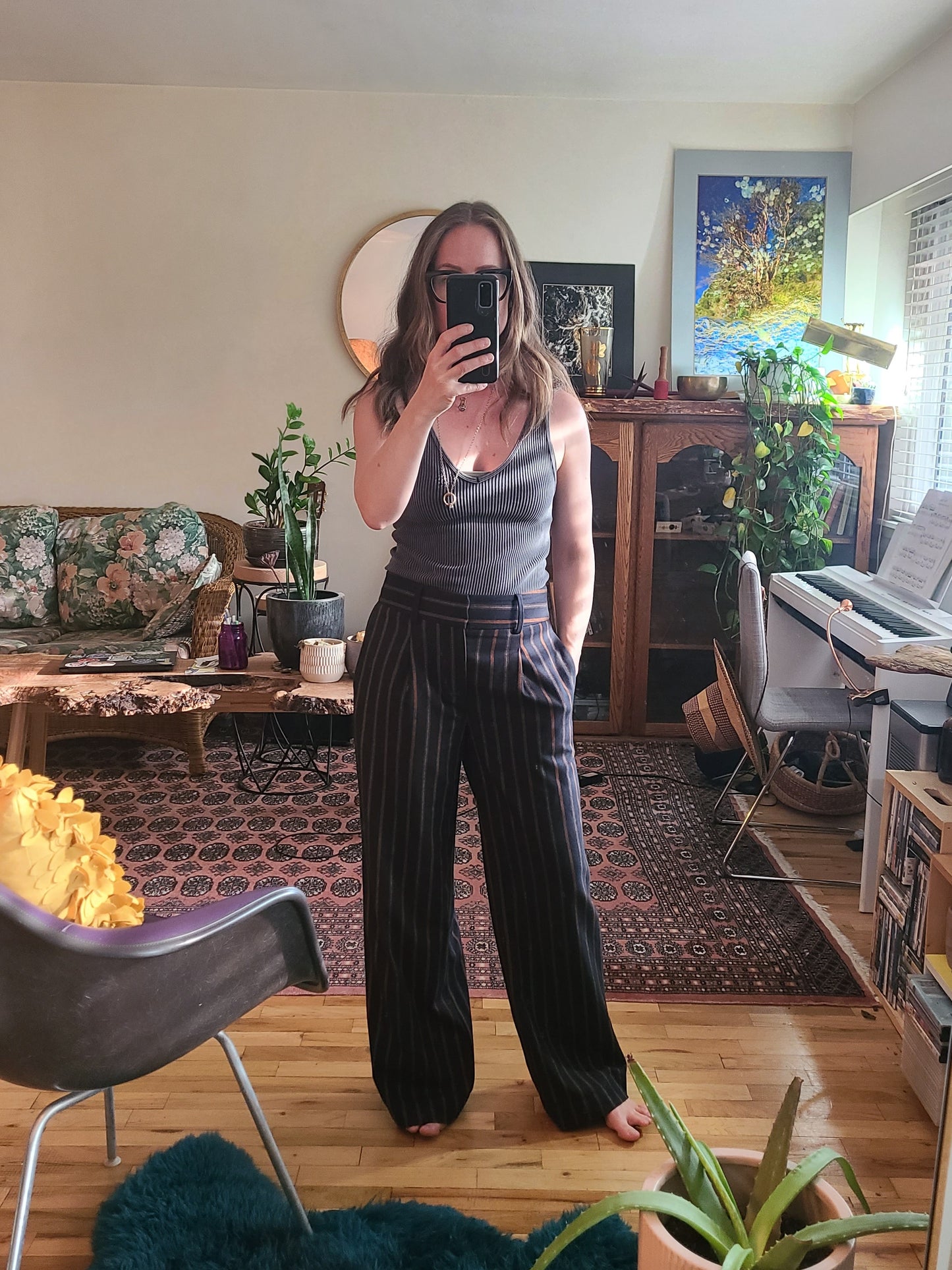 The Oscar Wide Leg Trousers M
