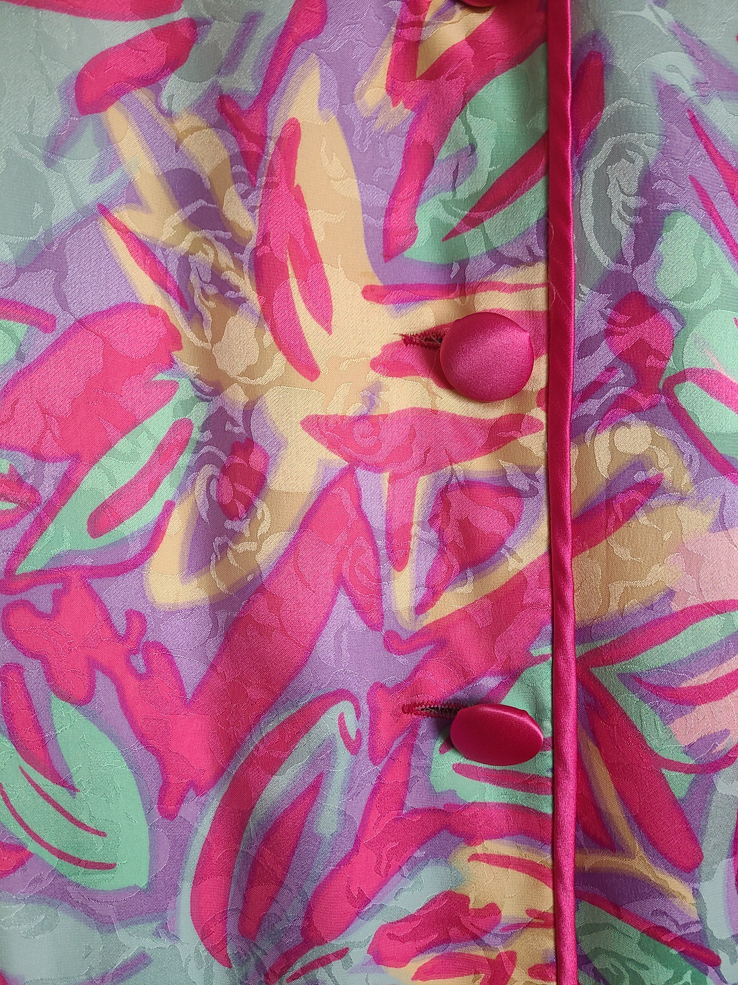 The Flora Kung II New York Vintage 1980s Silk Dress L