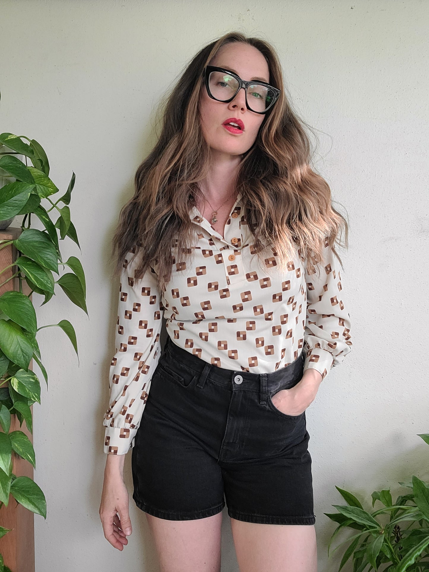 The Paris Star Vintage 1970s Long Sleeve Blouse XS/S