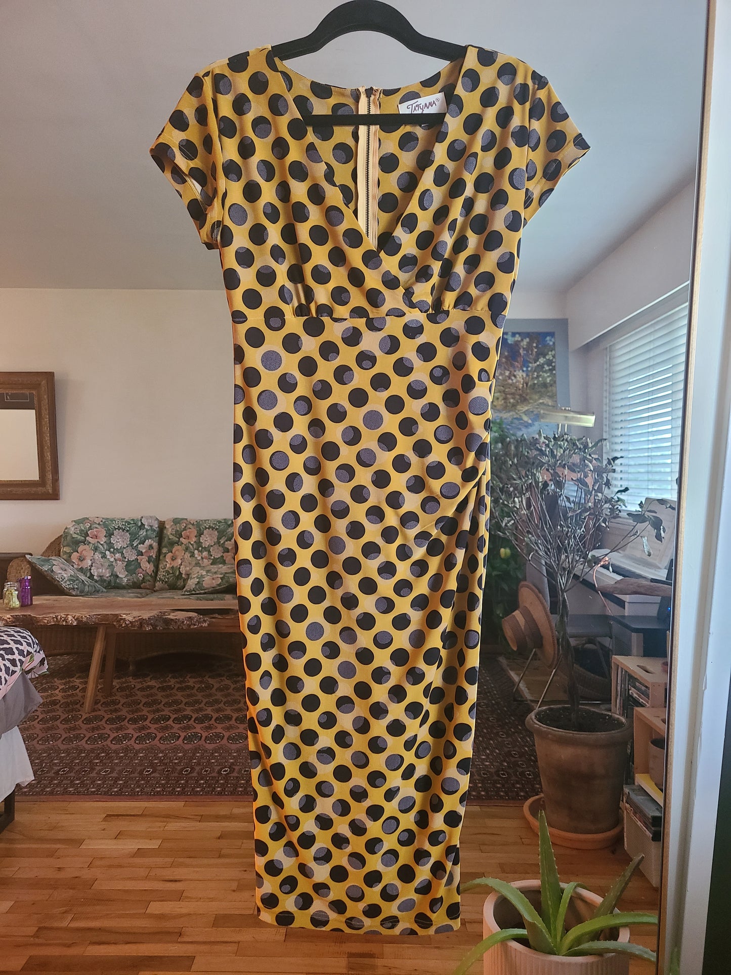 The Ink Blot Retro Pencil Dress by Tatyana L