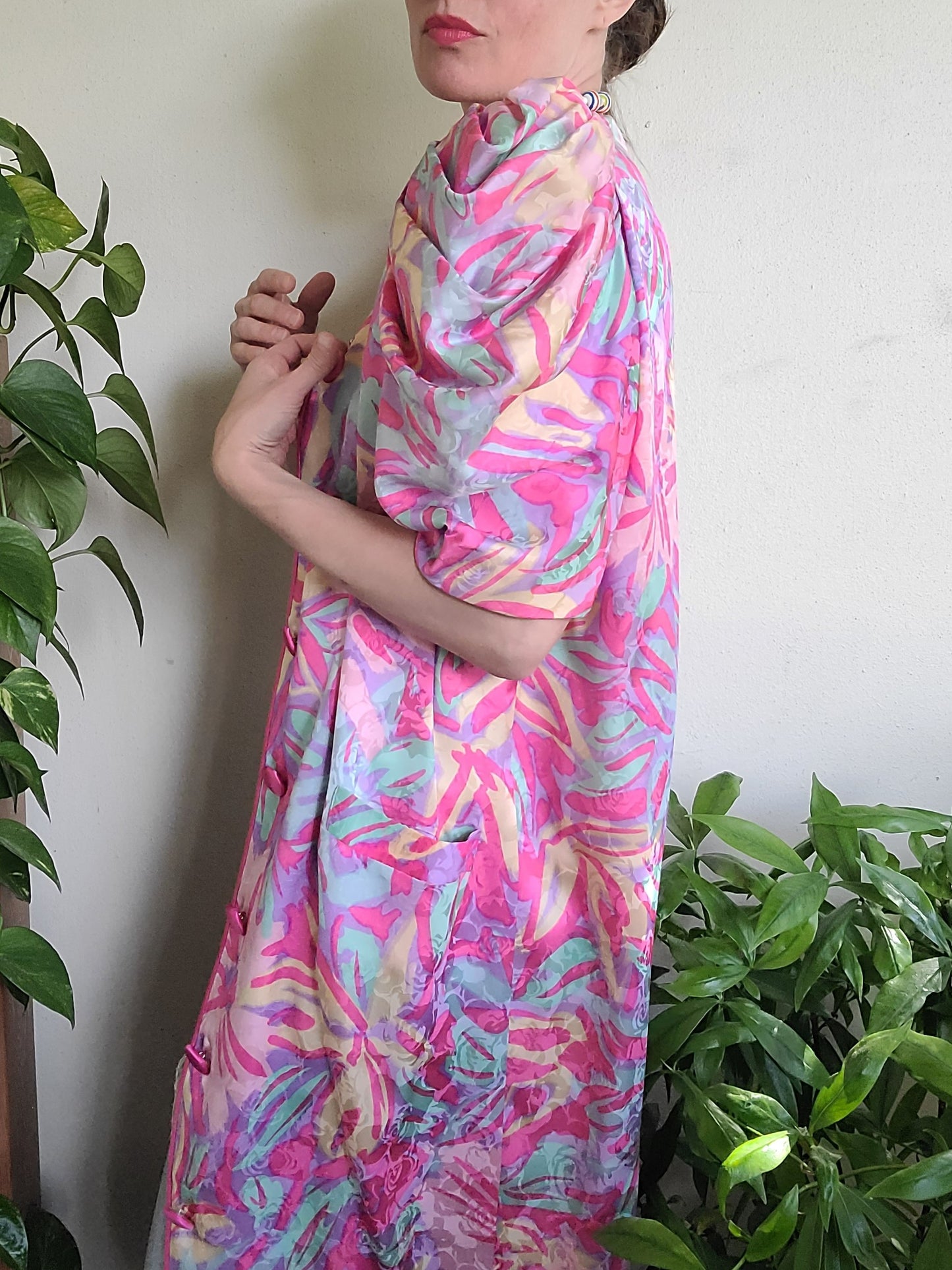 The Flora Kung II New York Vintage 1980s Silk Dress L