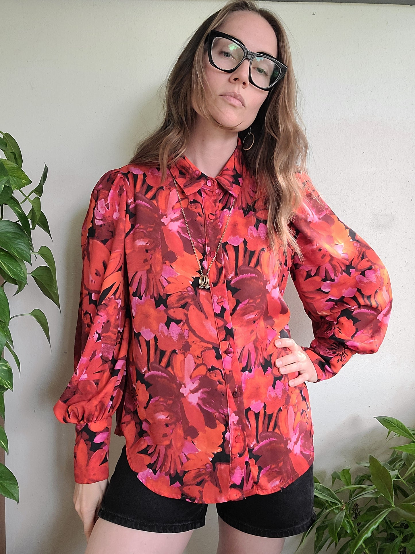 The Fiona Preloved Floral Blouse M