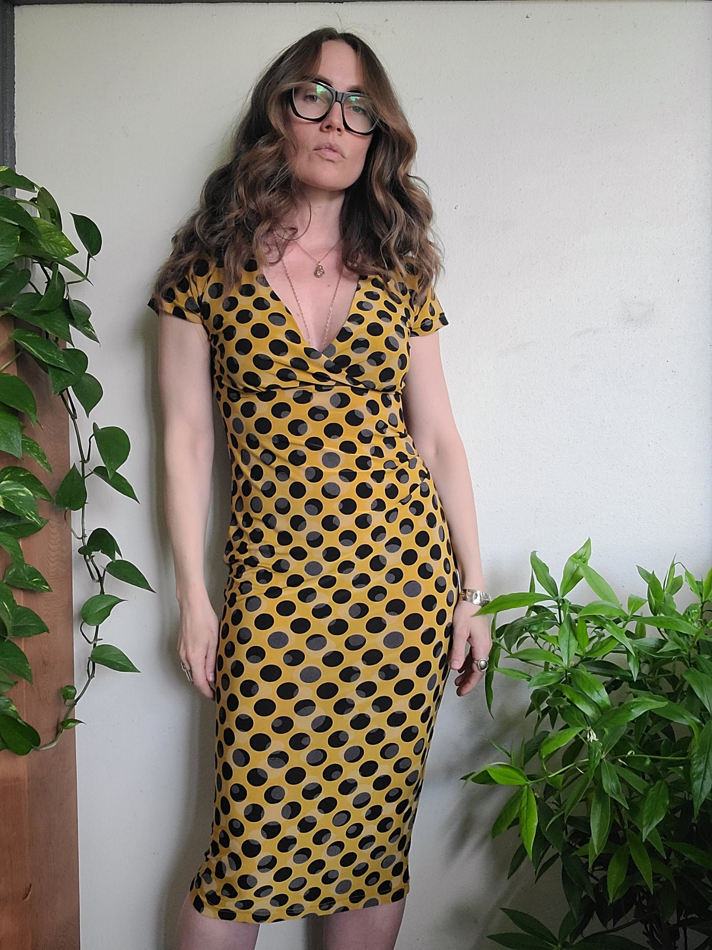 The Ink Blot Retro Pencil Dress by Tatyana L