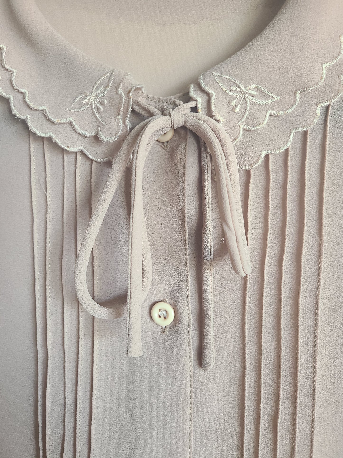 The Lady Edith Chiffon Vintage Blouse M