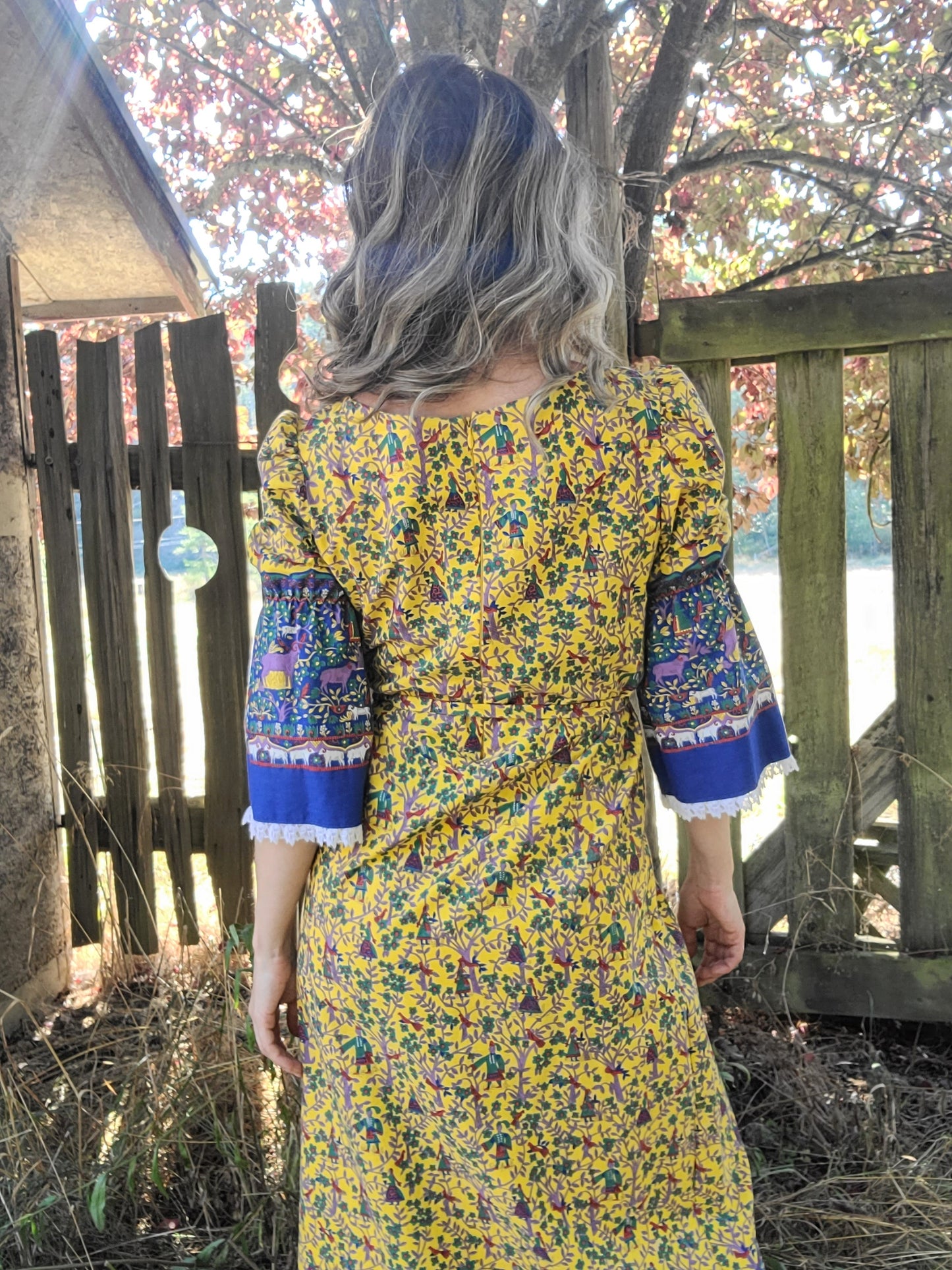 The 1960s Peasant Covered Peasant Dress